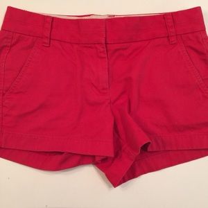 EUC Red Jcrew Chino Shorts